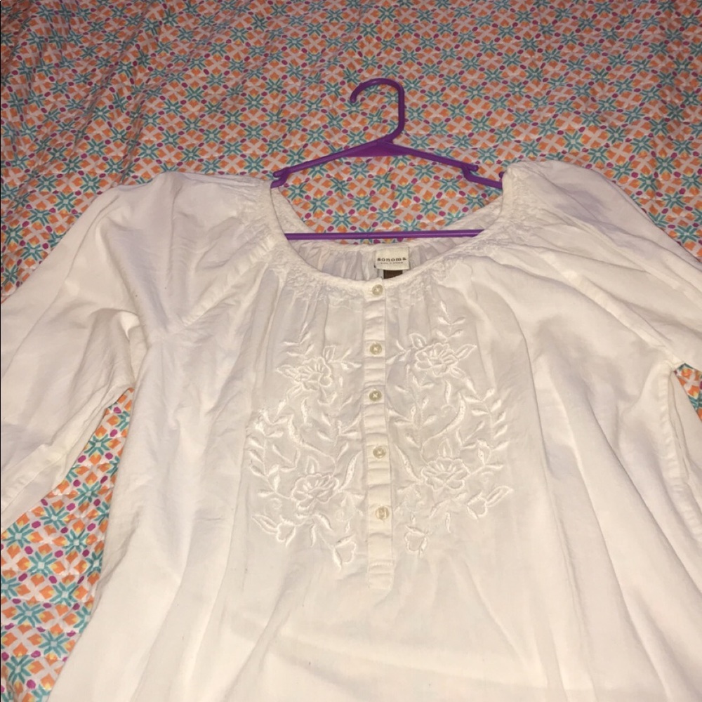 white blouse